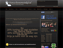 Tablet Screenshot of dansschoenenwinkel.nl